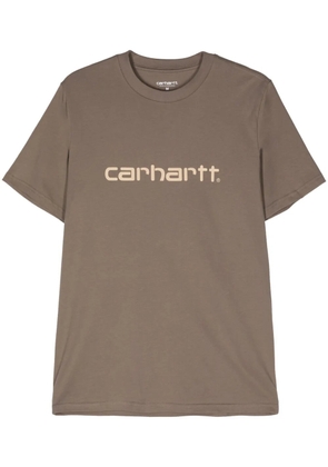 Carhartt WIP Script cotton T-shirt - Brown