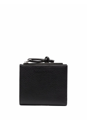 Emporio Armani pebbled-effect leather wallet - Black
