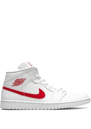 Jordan Air Jordan 1 Mid 'University Red' sneakers - White