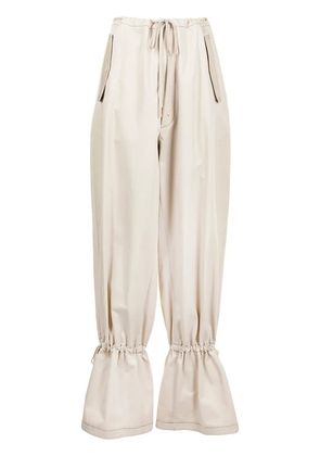 Dion Lee eyelet tie tapered trousers - Brown