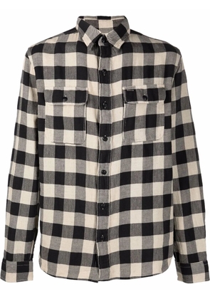 Ralph Lauren RRL checked long-sleeved shirt - Black