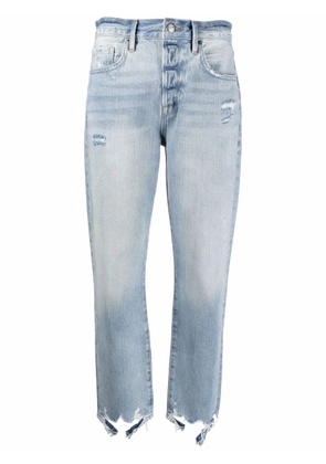 FRAME faded slim-cut jeans - Blue