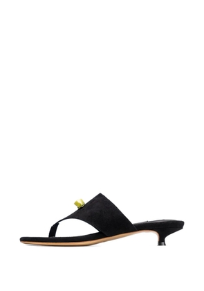 Sleeper suede kitten-heel mules - Black