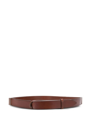 Orciani Nobuckle belt - Brown