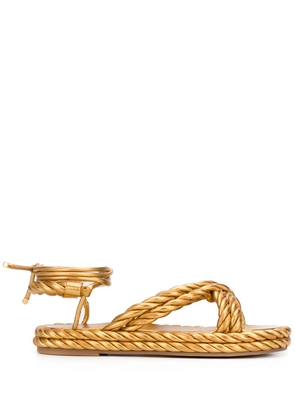 Valentino Garavani The Rope sandals - Gold