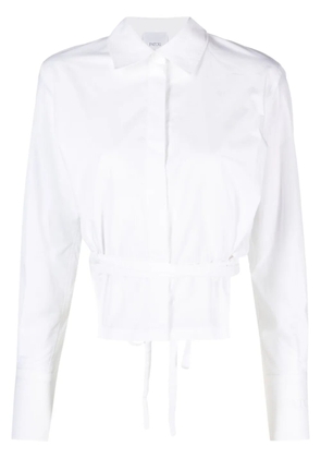 Patou cropped cut-out shirt - White