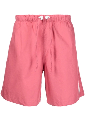 ROMEO HUNTE crinkled drawstring-waist shorts - Pink