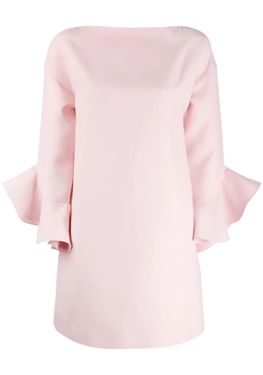 Valentino Garavani ruffled sleeve mini dress - Pink
