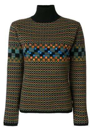 Jean Paul Gaultier Pre-Owned square pattern knit jumper - Multicolour