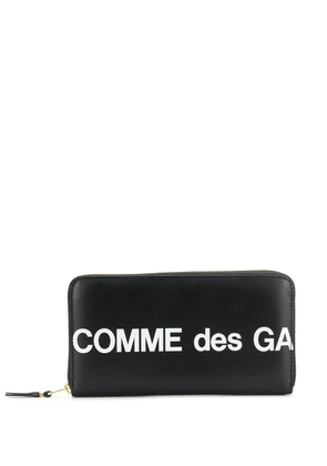 Comme Des Garçons Wallet logo zip-around wallet - Black