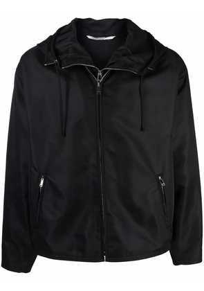 Valentino Garavani dual zip-detail hooded short jacket - Black