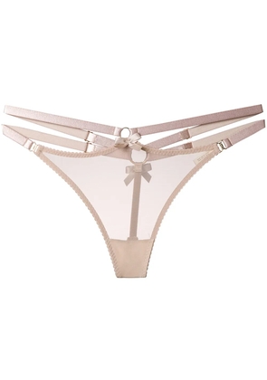Bordelle Multi-Strap thong - Neutrals
