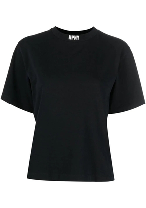 Heron Preston logo-embroidered organic cotton T-shirt - Black