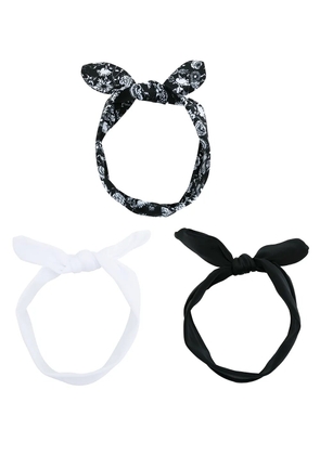 Amir Slama Bijoux pack of 3 headbands - Black