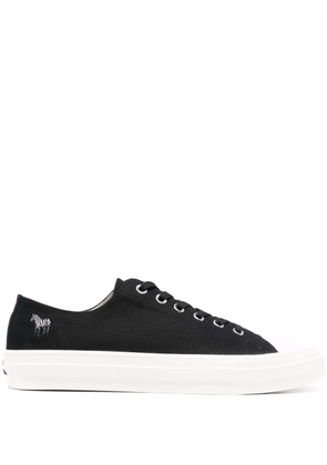 PS Paul Smith embroidered-zebra low top sneakers - Black