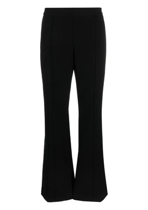 Tory Burch striped flared trousers - Black
