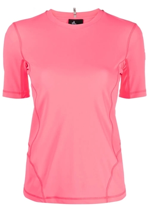 Moncler Grenoble embossed-logo T-shirt - Pink