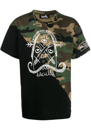 Haculla stitched panel T-shirt - Black
