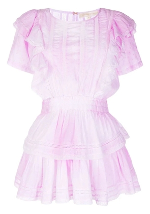 LoveShackFancy ruffle-panel dress - Pink