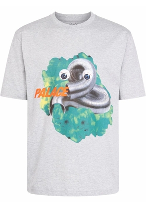 Palace Gassed graphic-print T-shirt - Grey