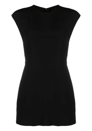 Valentino Garavani round neck sleeveless playsuit - Black