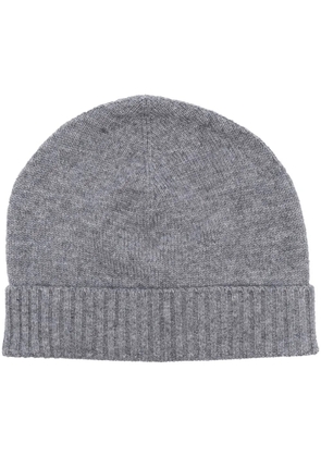 Liska ribbed-edge beanie hat - Grey