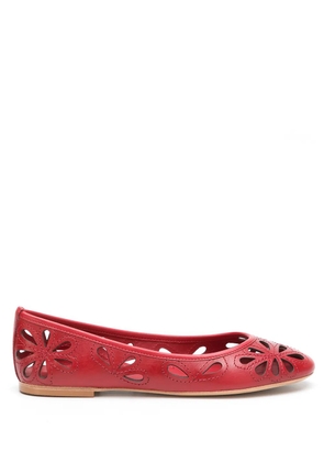 Sarah Chofakian leather ballerinas - Red