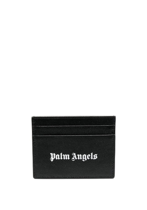 Palm Angels Gothic logo-print cardholder - Black