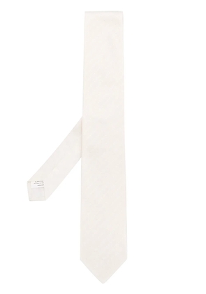 Lardini striped tie - White