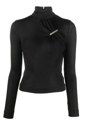1017 ALYX 9SM gathered clip-design top - Black