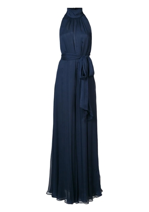 VOZ tie waist draped jumpsuit - Blue