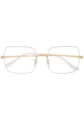 Ray-Ban oversize square frame glasses - Gold