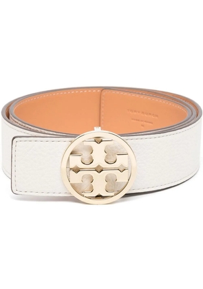 Tory Burch Miller reversible leather belt - White