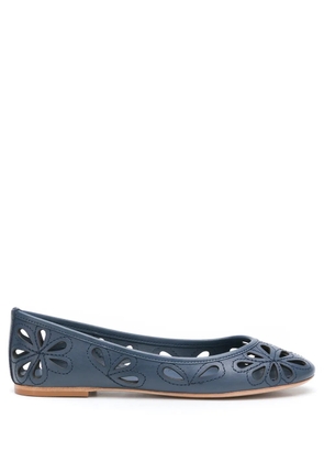 Sarah Chofakian leather ballerinas - Blue