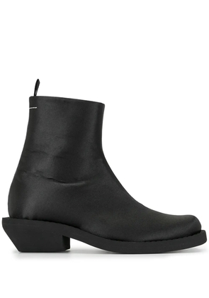 MM6 Maison Margiela extended heel ankle boots - Black