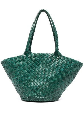 DRAGON DIFFUSION Egola interwoven tote bag - Green