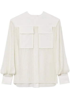 Proenza Schouler sheer pleated blouse - White