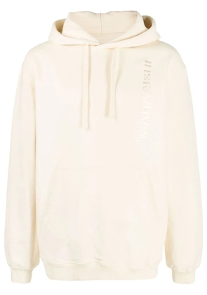 Maharishi logo-embroidered hoodie - Neutrals
