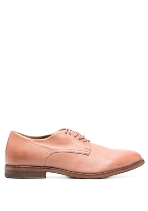 Moma leather faded-effect brogues - Pink