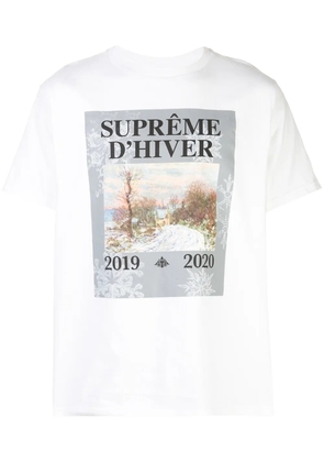 Supreme D Hiver graphic-print T-shirt - White