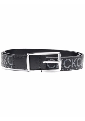 Calvin Klein Reversible logo-print belt - Black