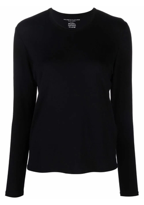 Majestic Filatures finished-edge long-sleeved T-Shirt - Black