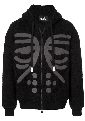 Haculla Masked zipped hoodie - Black