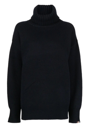 extreme cashmere Xtra oversized roll-neck jumper - Blue