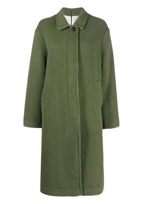 Nº21 single-breasted wool blend coat - Green