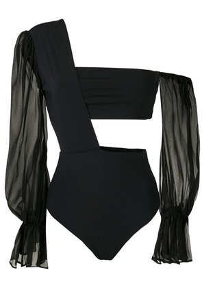 Amir Slama one shoulder bodysuit - Black