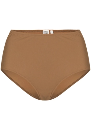 TOTEME high-rise bikini bottoms - Brown
