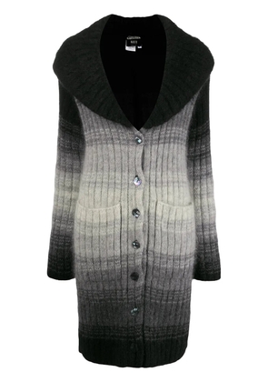 Jean Paul Gaultier Pre-Owned 2000s degradé knitted cardigan - Black