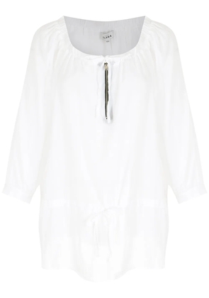 Amir Slama tie-fastening blouse - White