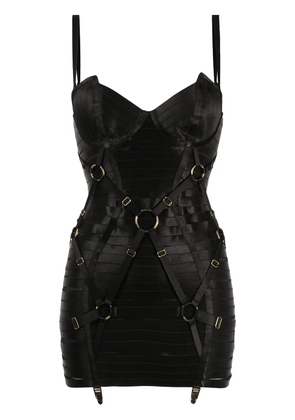 Bordelle Angela adjustable bondage dress - Black